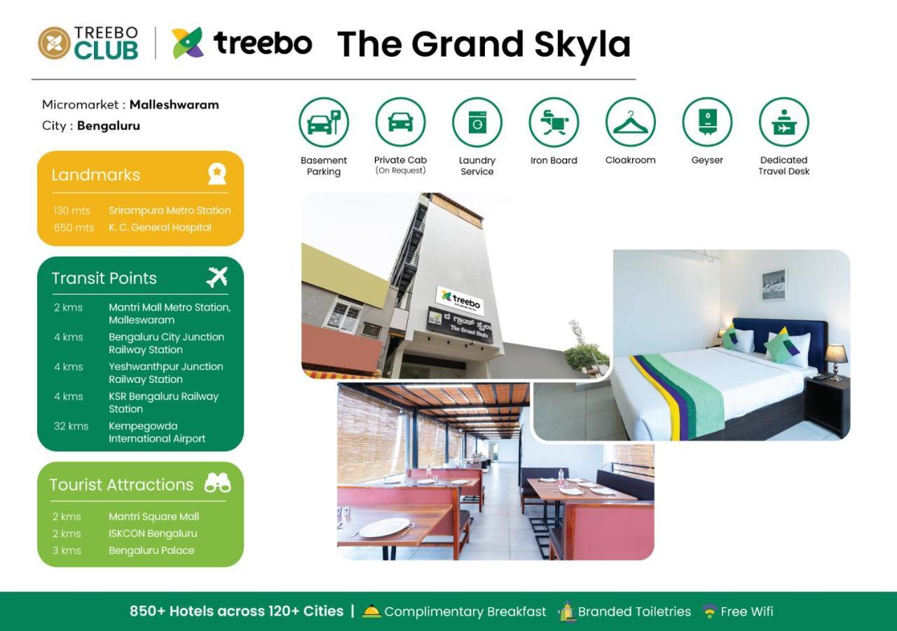 Treebo The Grand Skyla, Malleshwaram Bangalore Exterior photo